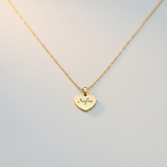 Collana Cuore Inciso
