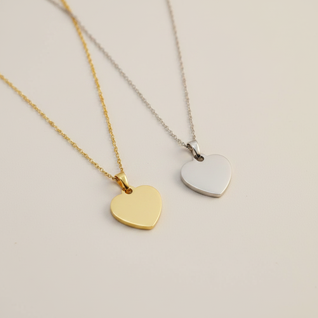 Collana Cuore Inciso