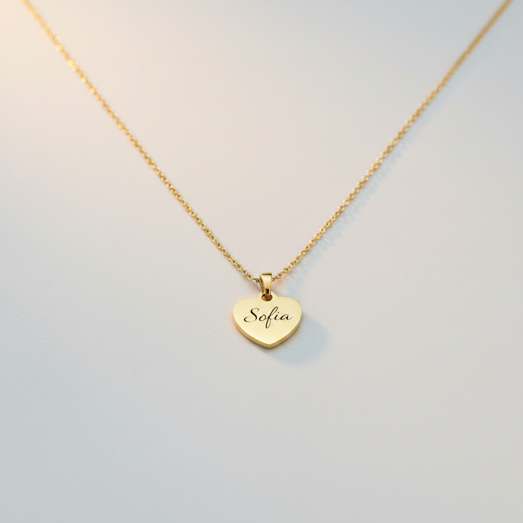 Collana Cuore Inciso