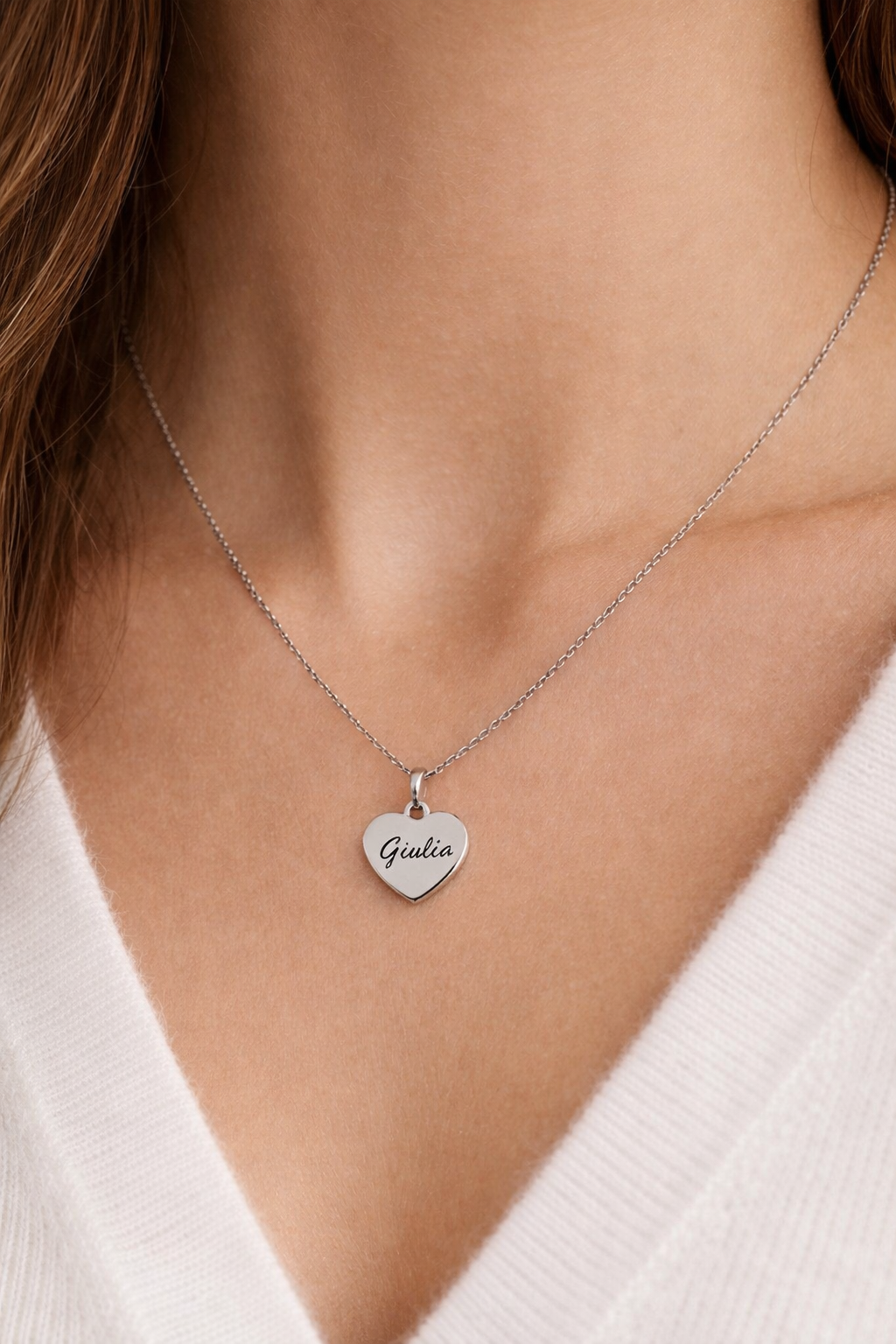 Collana Cuore Inciso
