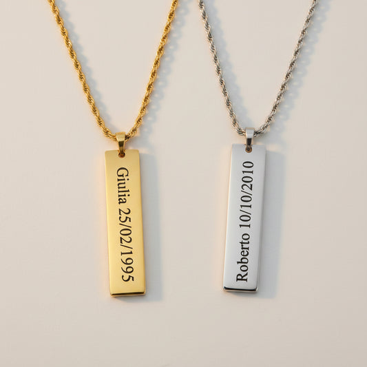 Collana Ricordo Inciso