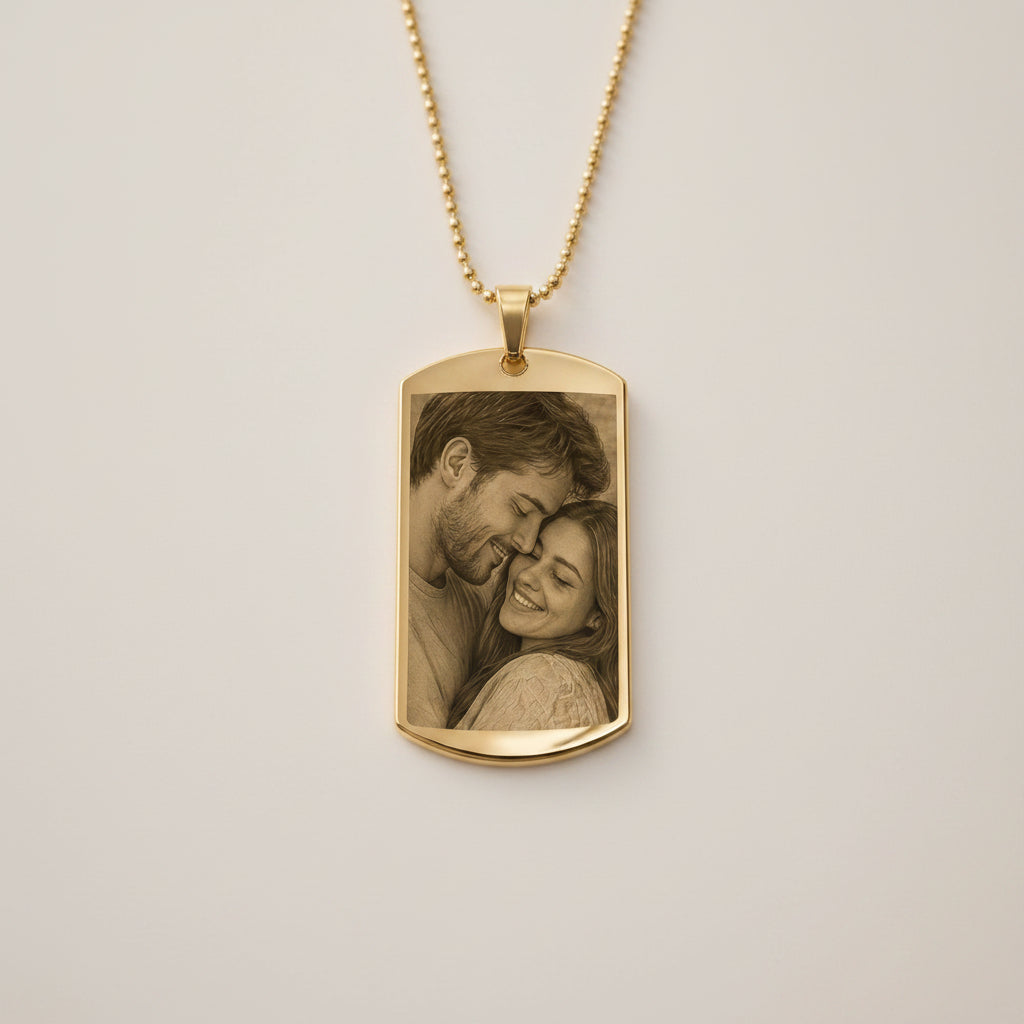 Collana Ciondolo Targhetta Personalizzata