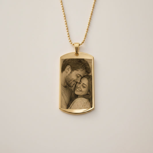 Collana Ciondolo Targhetta Personalizzata