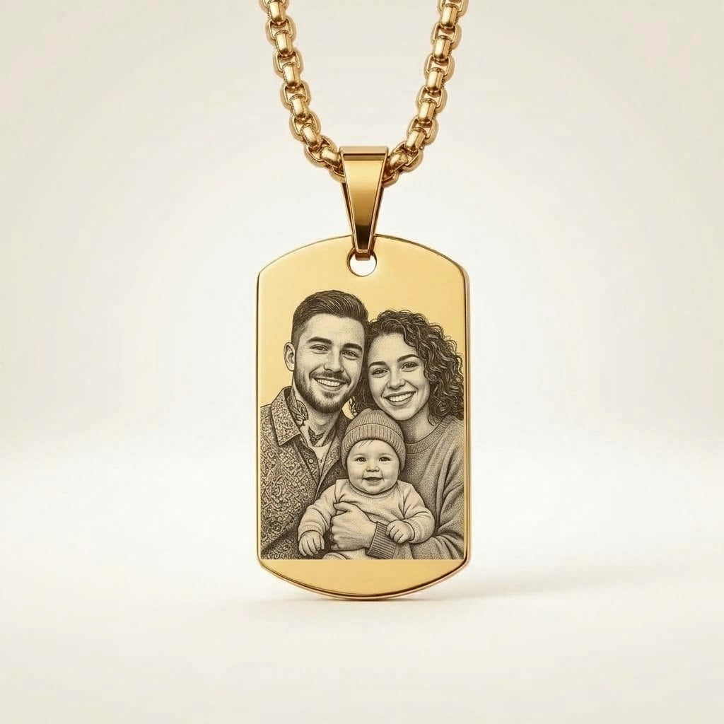 Collana Ciondolo Targhetta Personalizzata
