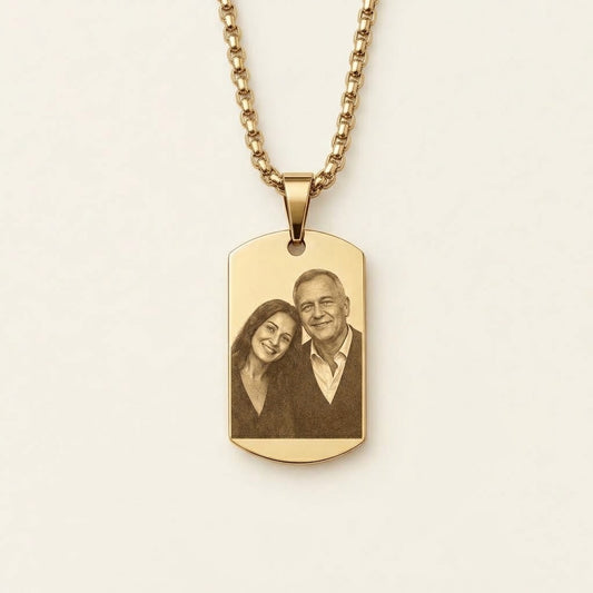 Collana Ciondolo Targhetta Personalizzata
